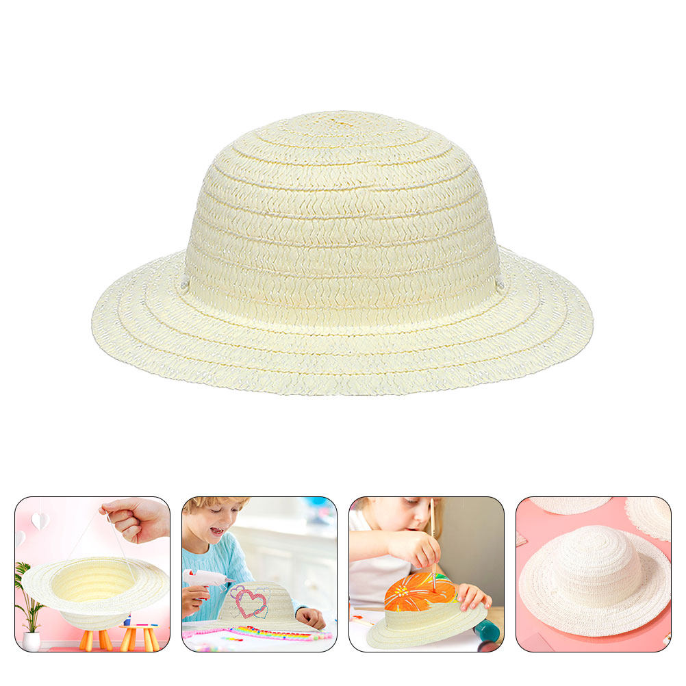 Kids Outdoor Activities - Chapéus de palha criativos para crianças,
