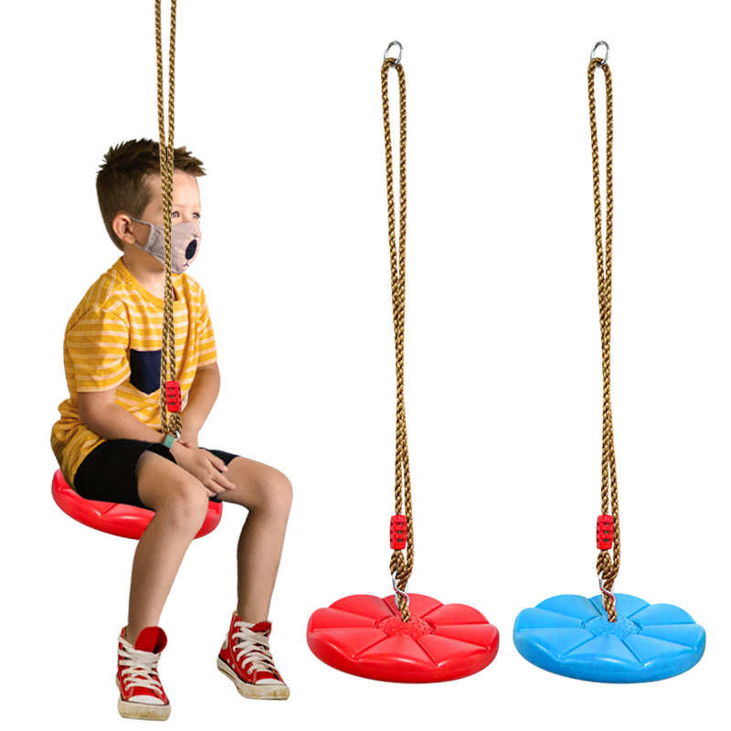 Kids Outdoor Swing And Slide - Balanço de disco infantil, esportes internos