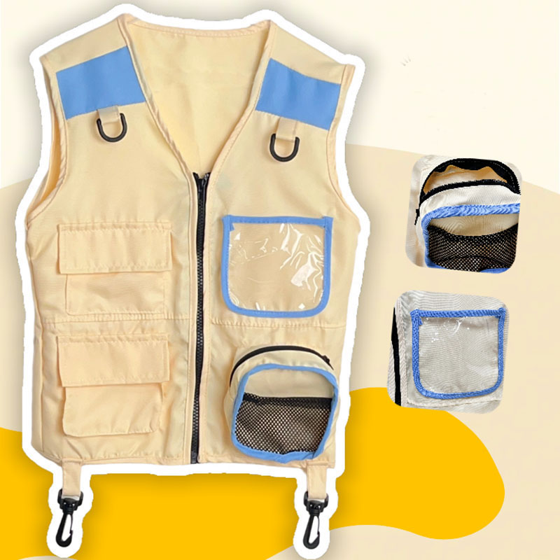 Kids Outdoor Vest - Crianças explorador colete fingir jogar cosplay