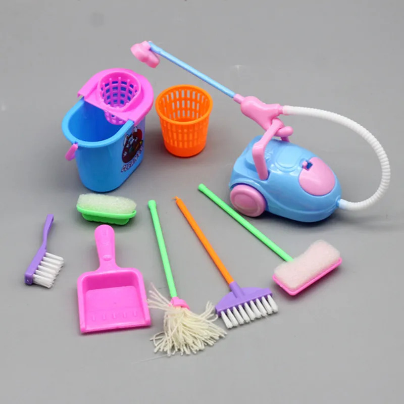 Kids Outdoor Broom - 9 pçs casa de boneca em