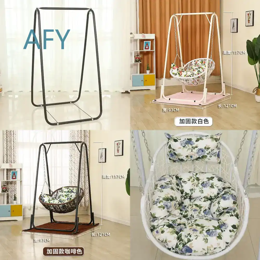 Kids Outdoor Nest Swing - Cadeira de Balanço Suspensa de Rattan