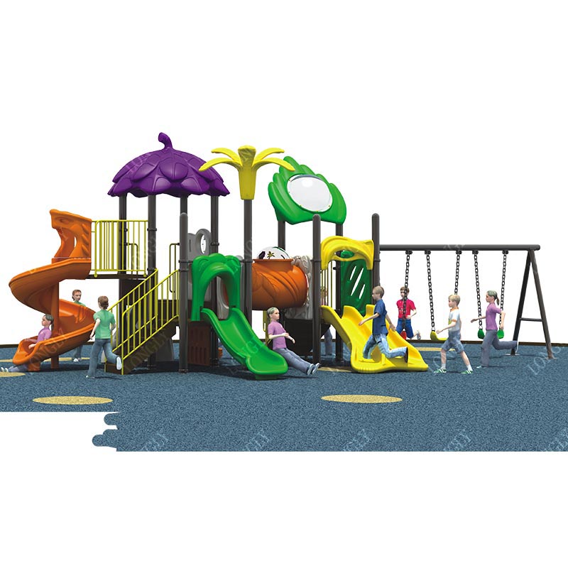 Kids Outdoor Swing And Slide - Escorregador Multifuncional LLDPE para Crianças com