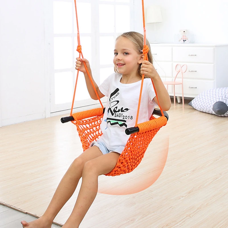 Kids Outdoor Nest Swing - Rede de Balanço Infantil Artesanal para