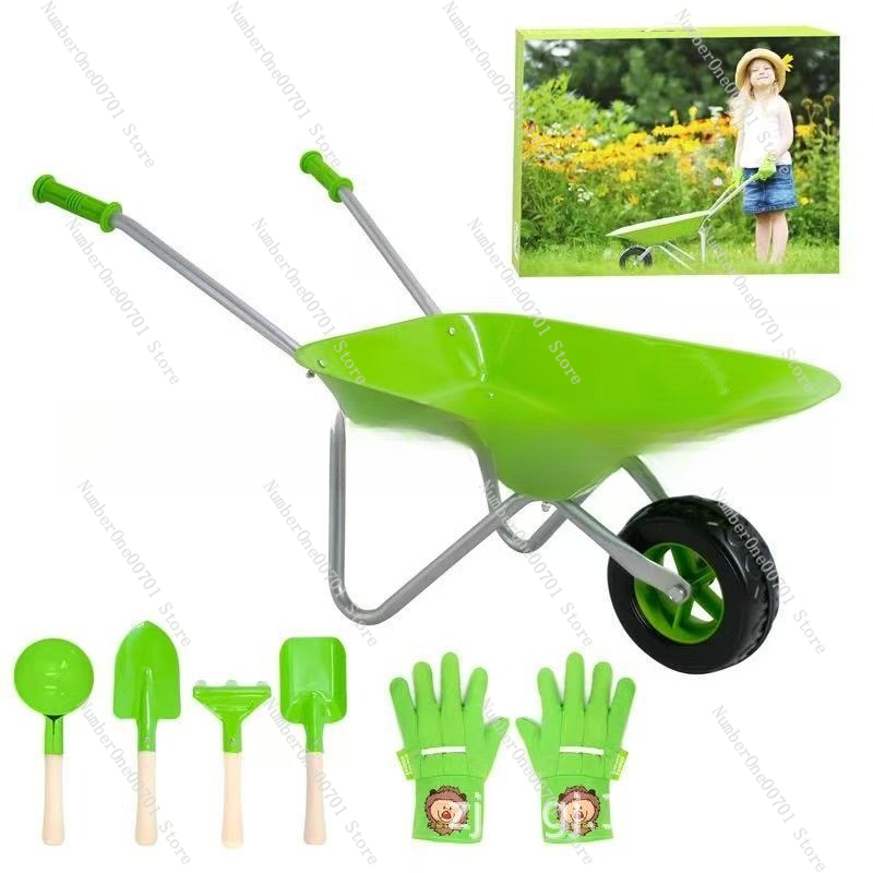 Kids Outdoor Activities - Carrinho de Mão Infantil para Exterior,