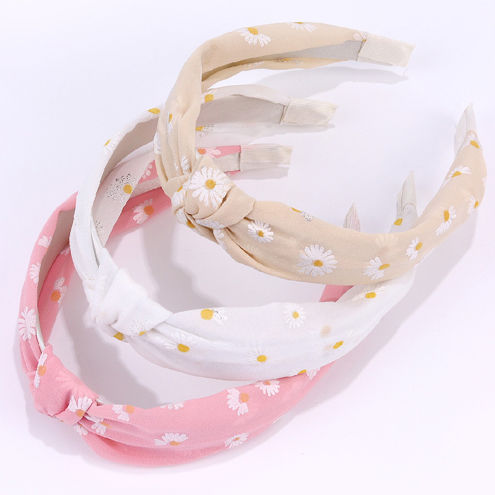 Kids Outdoor Outfit - 3 pçs/set Daisy Padrão Tiara para