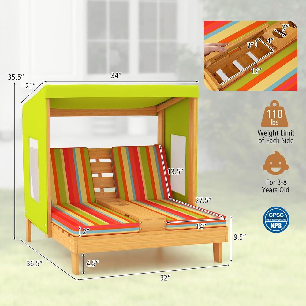 Cadeira Espreguiçadeira Infant - Kids Outdoor Lounger Chair avaliação e preço