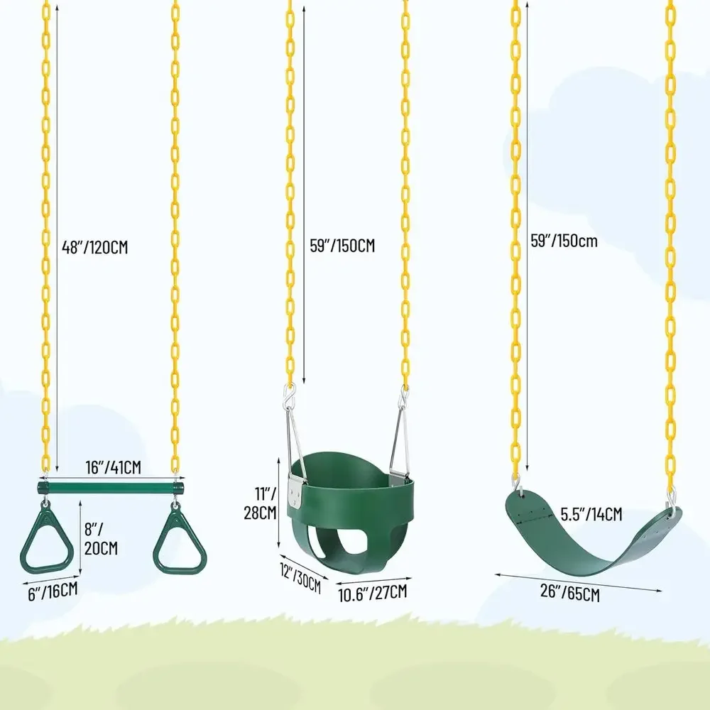 Conjunto de Balanço para Exter - Kids Outdoor Swing avaliação e preço