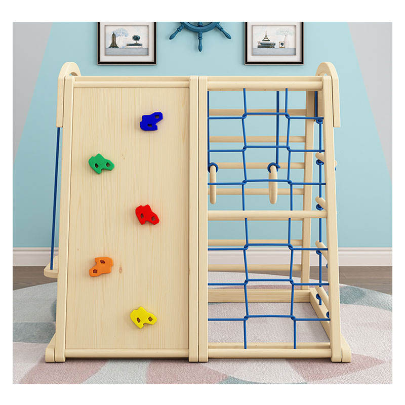Equipamento de Playground para - Kids Outdoor Wooden Climbing Frame avaliação e preço