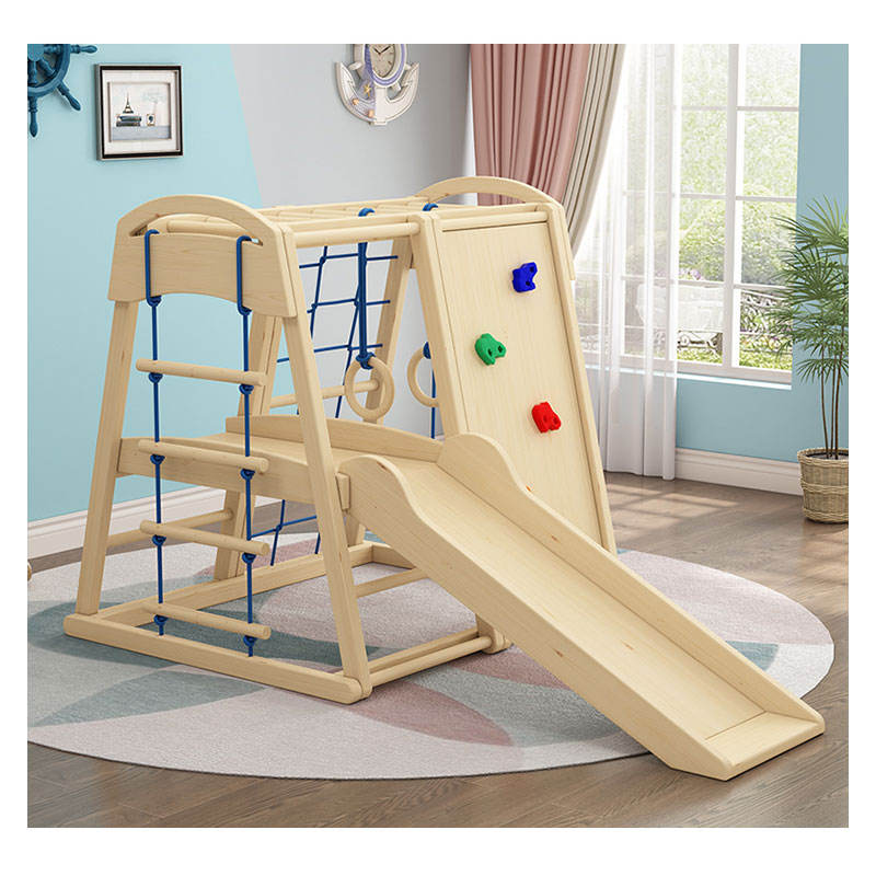 Equipamento de Playground para - Kids Outdoor Wooden Climbing Frame avaliação e preço