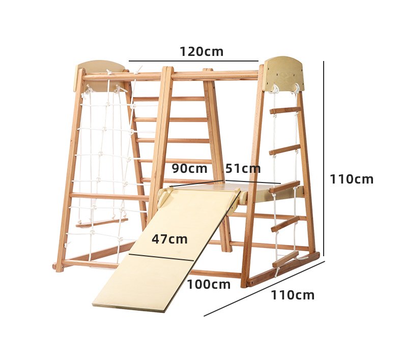 Ginásio de escalada Montessori - Kids Outdoor Wooden Climbing Frame avaliação e preço