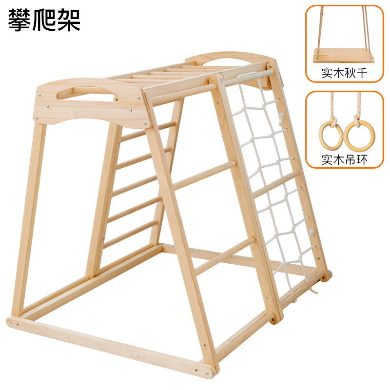 Parque Infantil de Madeira Mac - Kids Outdoor Wooden Climbing Frame avaliação e preço