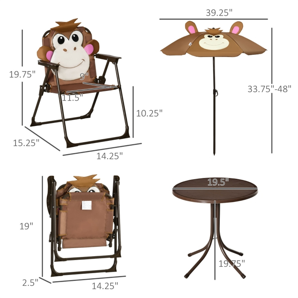 Conjunto de Mesa e Cadeiras pa - Kids Outdoor Umbrella Chair avaliação e preço