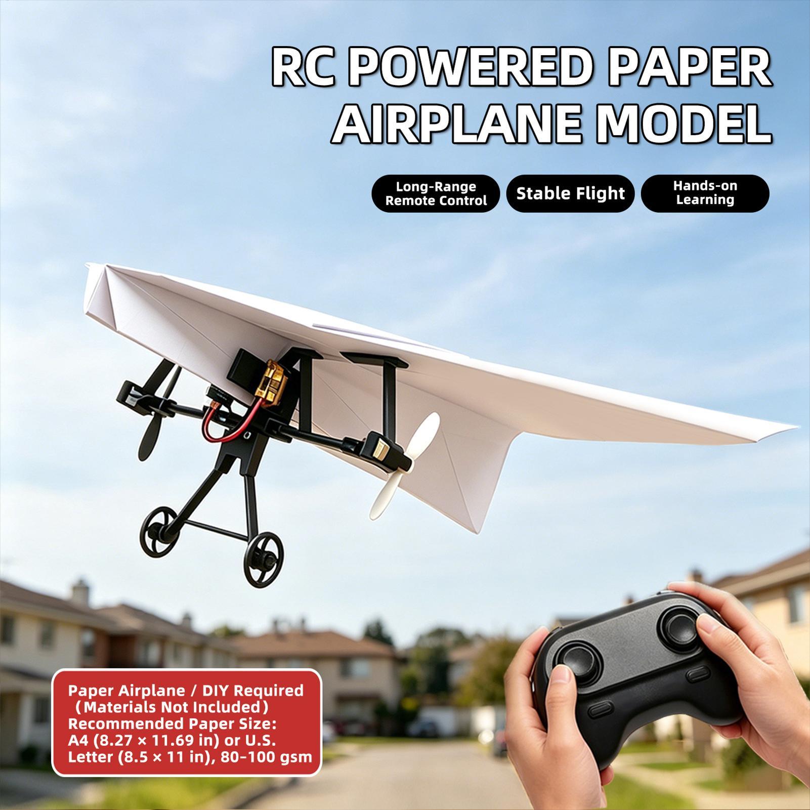 Kit de Avião de Papel RC DIY c - Kids Outdoor Adventure avaliação e preço