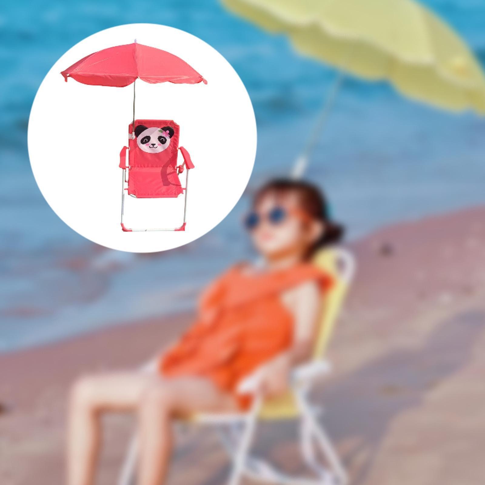 Cadeira de Praia Infantil com  - Kids Outdoor Umbrella Chair avaliação e preço
