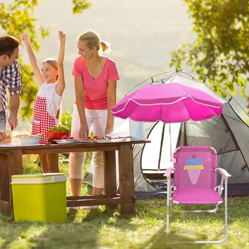 Cadeira de acampamento infanti - Kids Outdoor Umbrella Chair avaliação e preço
