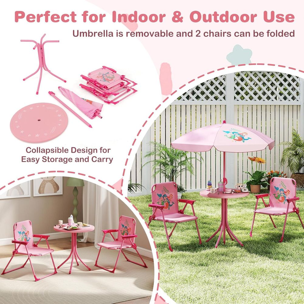 Mesa de Piquenique Infantil, M - Kids Outdoor Umbrella Chair avaliação e preço