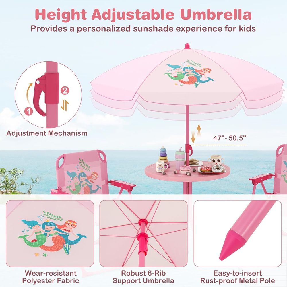Mesa de Piquenique Infantil, M - Kids Outdoor Umbrella Chair avaliação e preço
