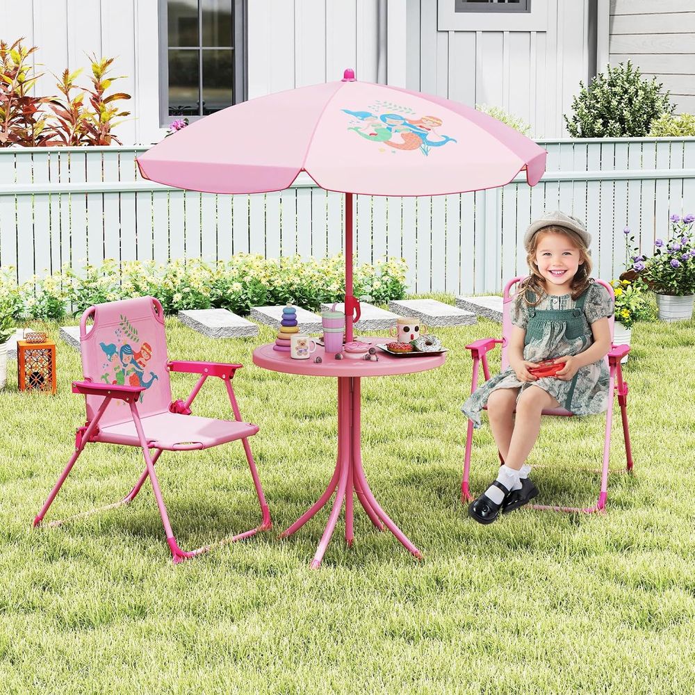 Mesa de Piquenique Infantil, M - Kids Outdoor Umbrella Chair avaliação e preço