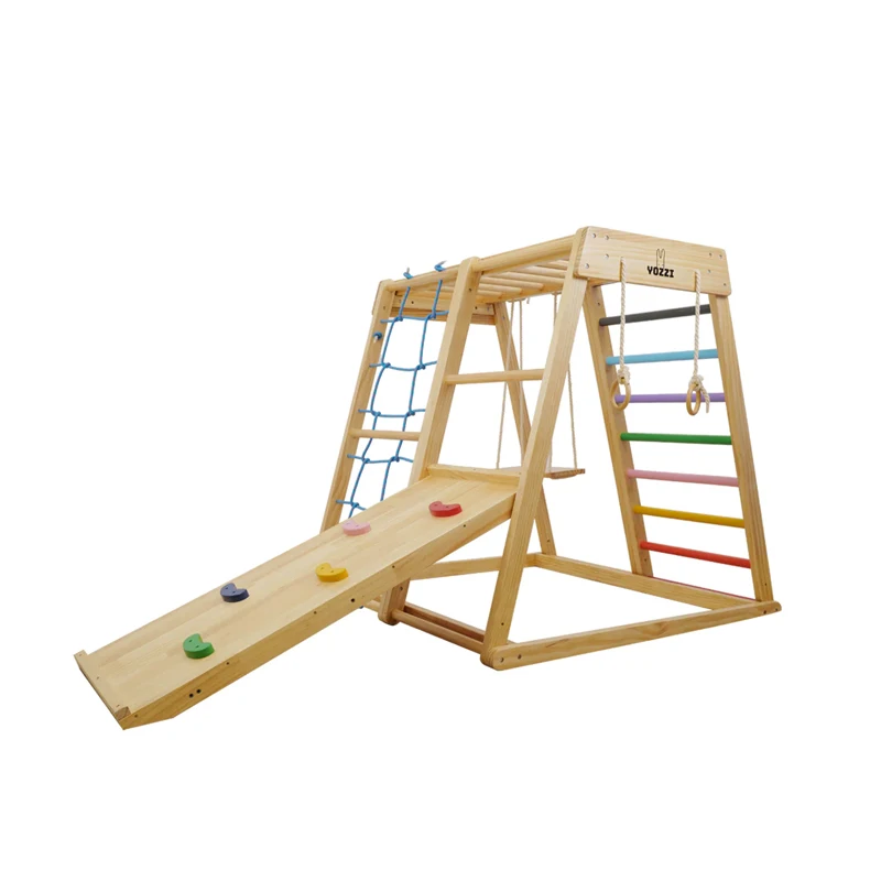 Equipamento de Ginástica para  - Kids Outdoor Wooden Climbing Frame avaliação e preço