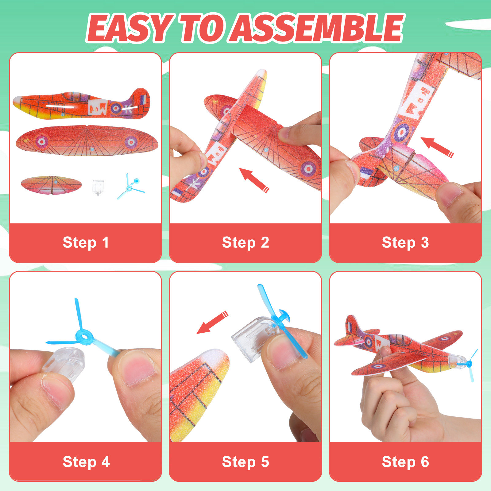 36 Peças de Modelos de Aviões  - Kids Outdoor Fun avaliação e preço