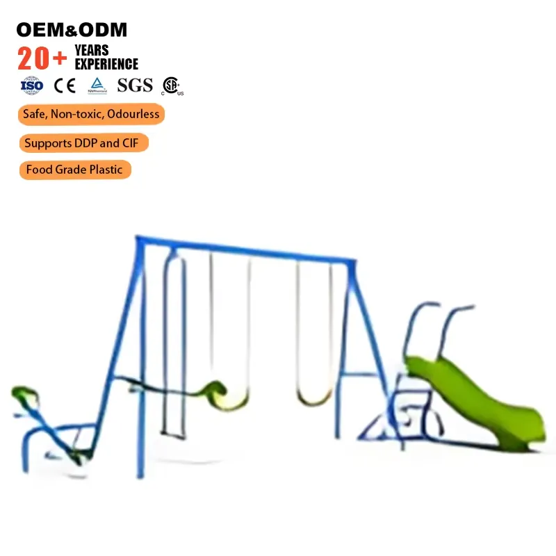 Estrutura de Balanço Metálica  - Kids Outdoor Swing And Slide avaliação e preço