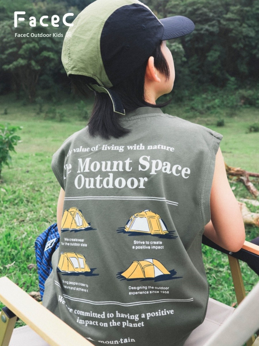 Camiseta Sem Mangas de Algodão - Kids Outdoor Vest avaliação e preço
