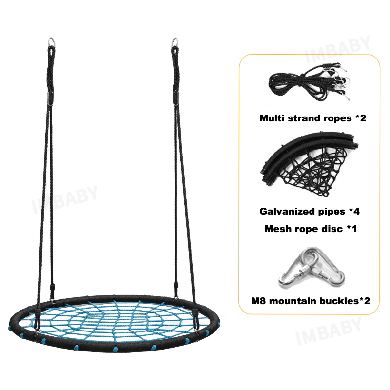 IMBABY Balanço redondo de rede - Kids Outdoor Nest Swing avaliação e preço