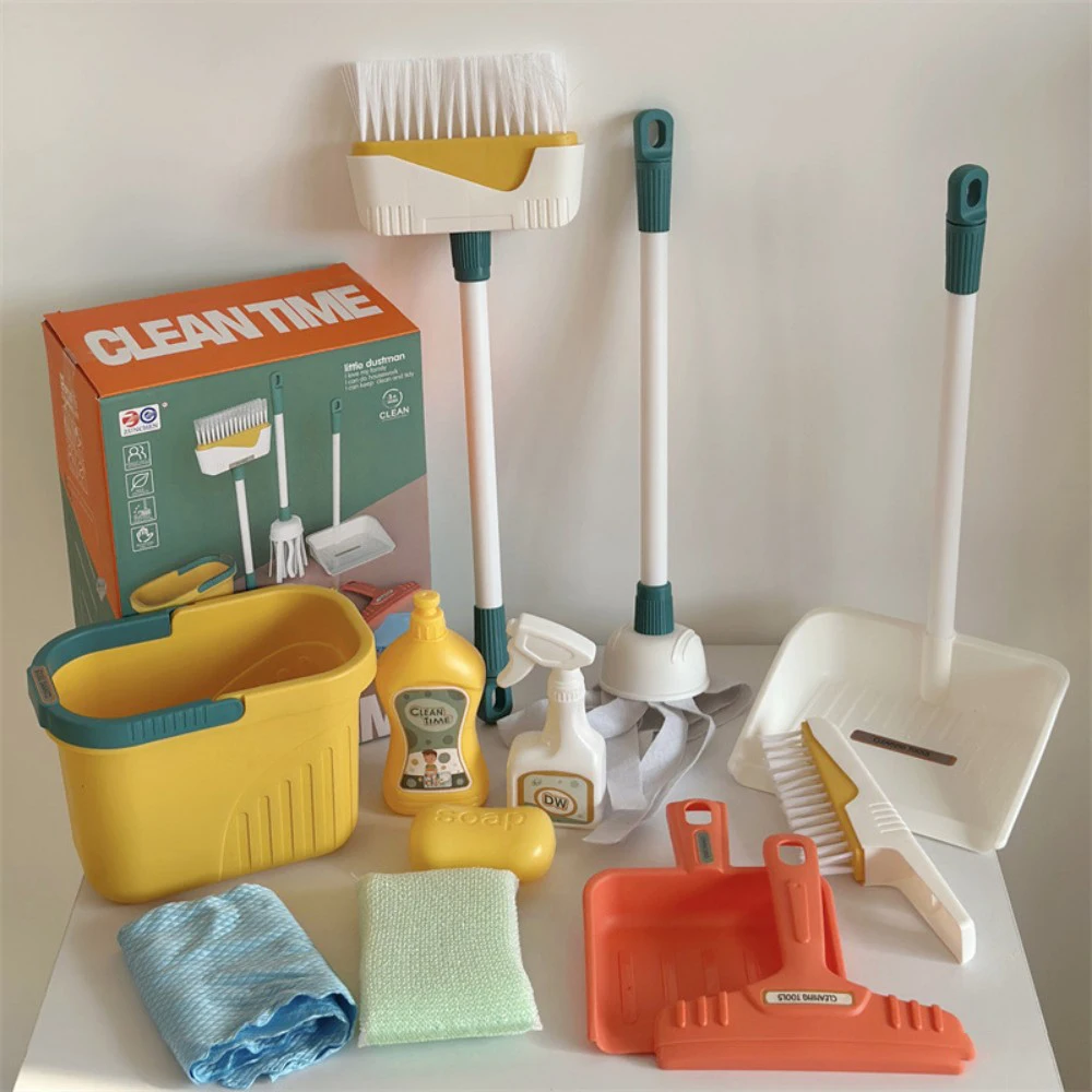 12 pçs/set crianças conjunto d - Kids Outdoor Broom avaliação e preço