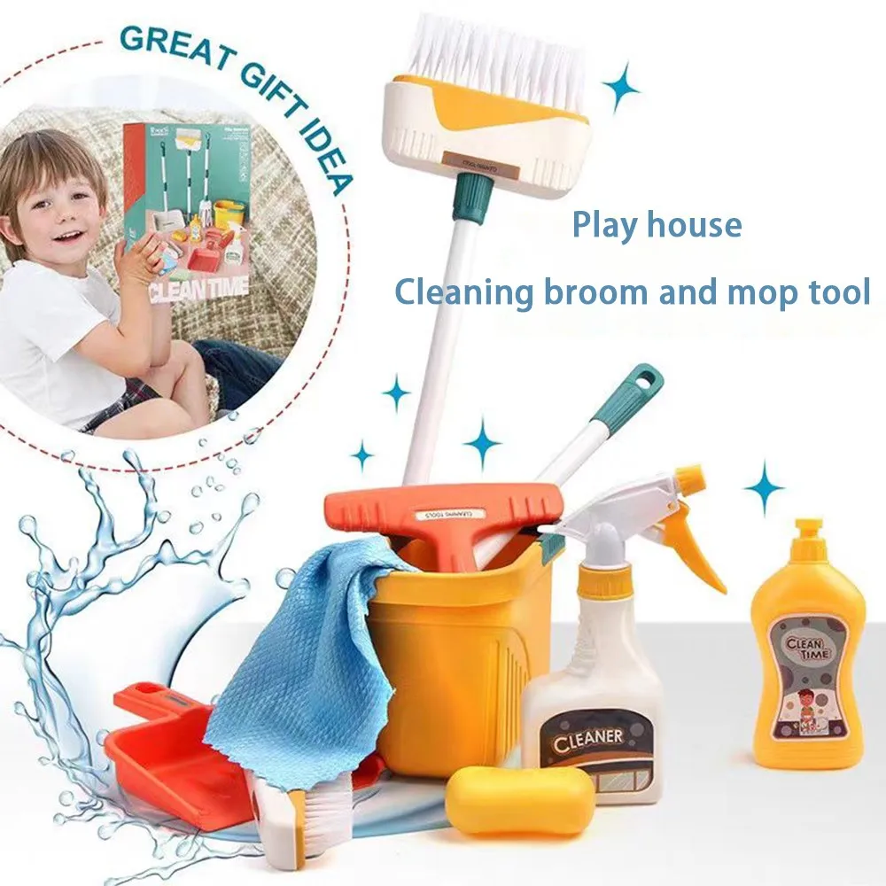 12 pçs/set crianças conjunto d - Kids Outdoor Broom avaliação e preço