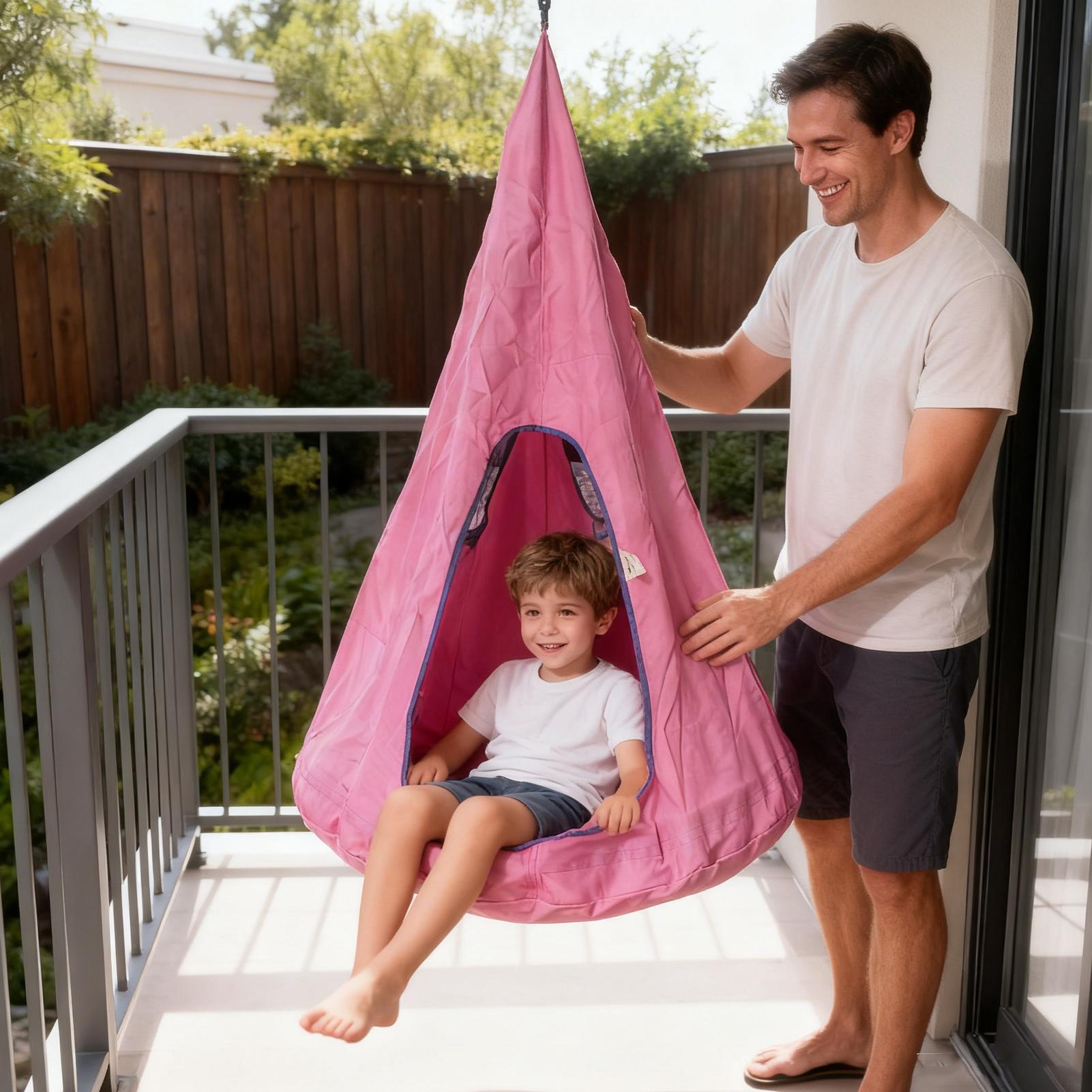 Crianças pod balanço assento c - Kids Outdoor Nest Swing avaliação e preço