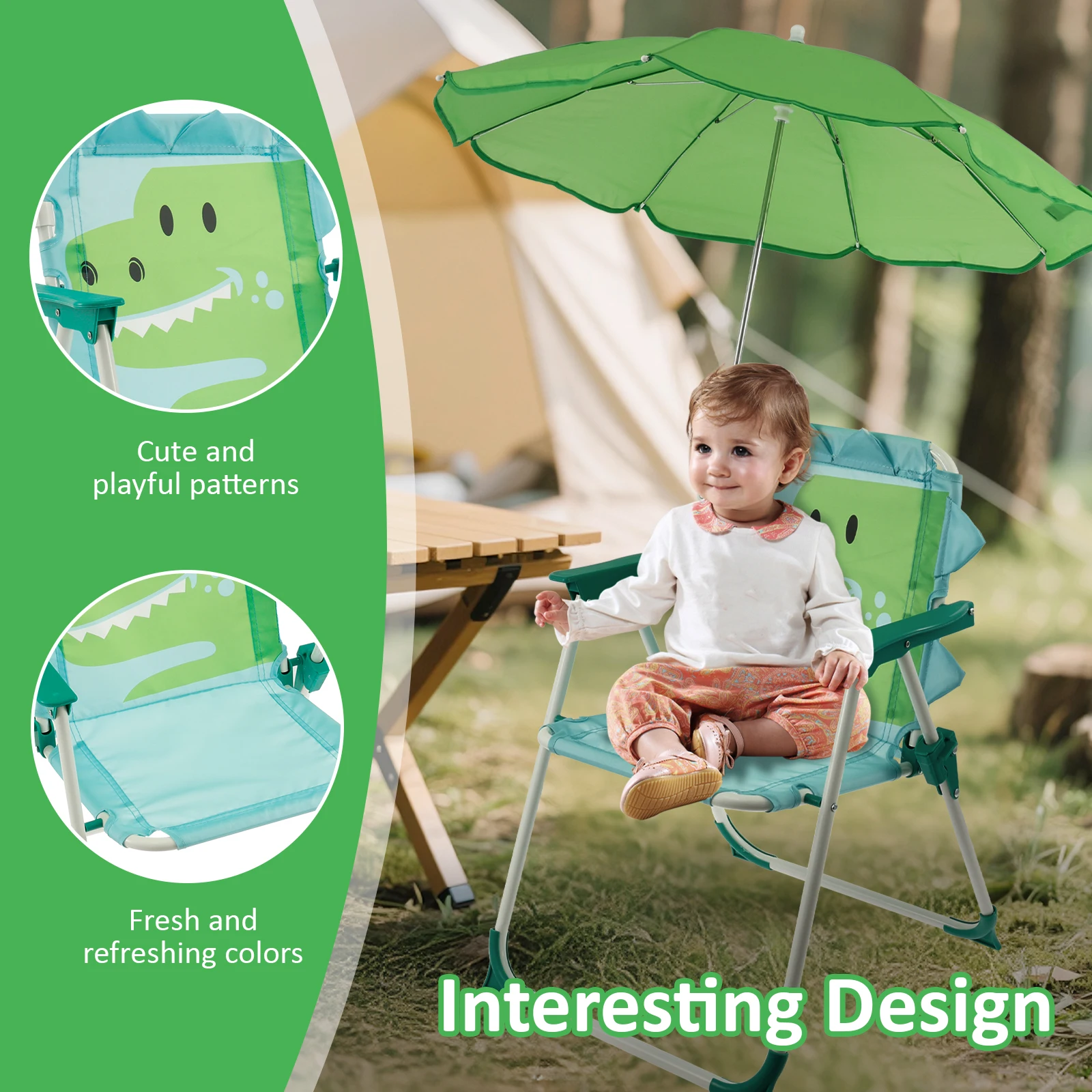 Cadeira de Praia Infantil Dobr - Kids Outdoor Lounger Chair avaliação e preço