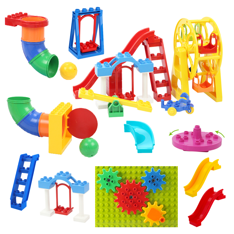 Grandes blocos de construção p - Kids Outdoor Swing And Slide avaliação e preço