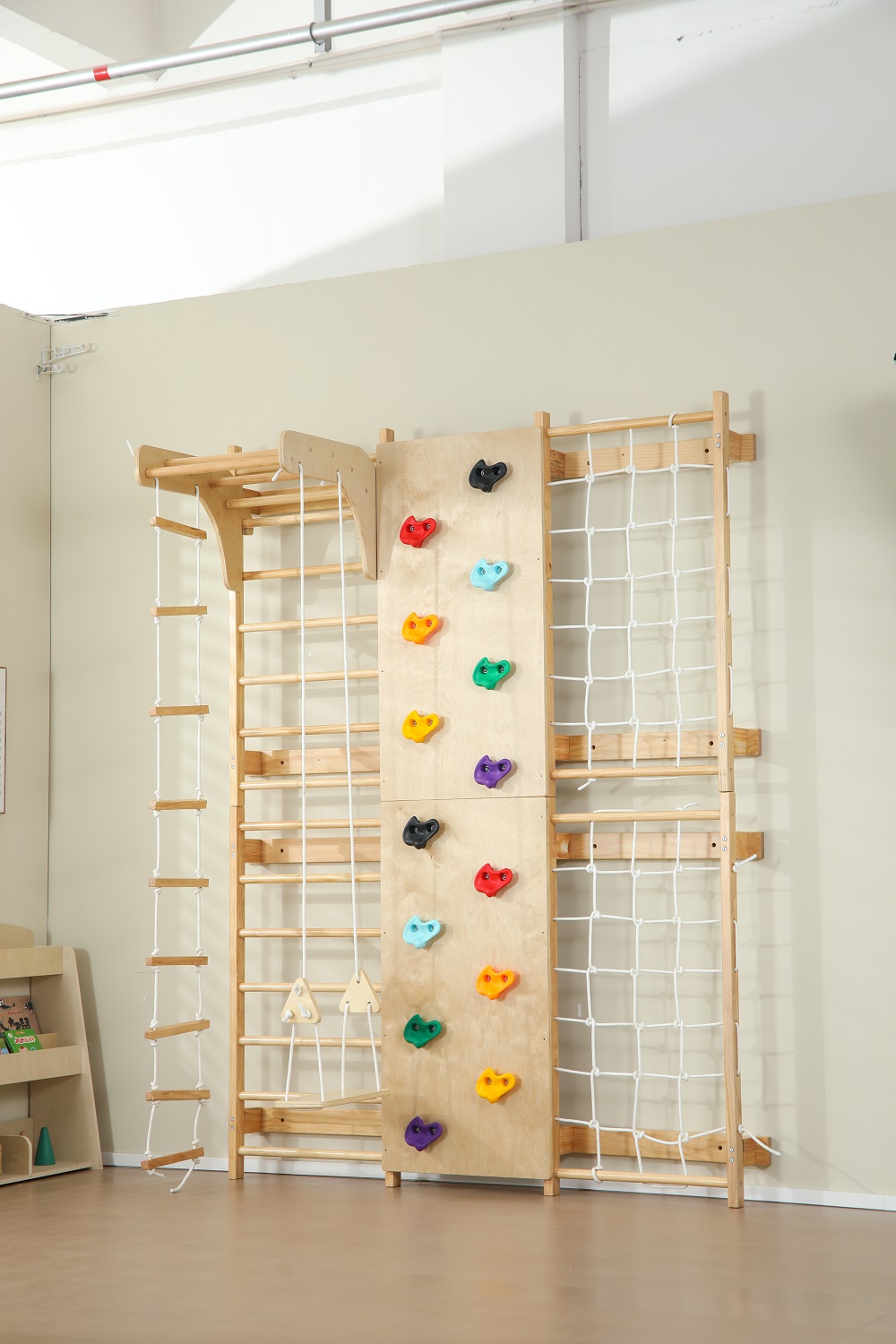 Em estoque barras de macaco in - Kids Outdoor Wooden Climbing Frame avaliação e preço